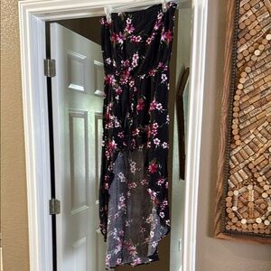 Floral Romper with flowy overdress